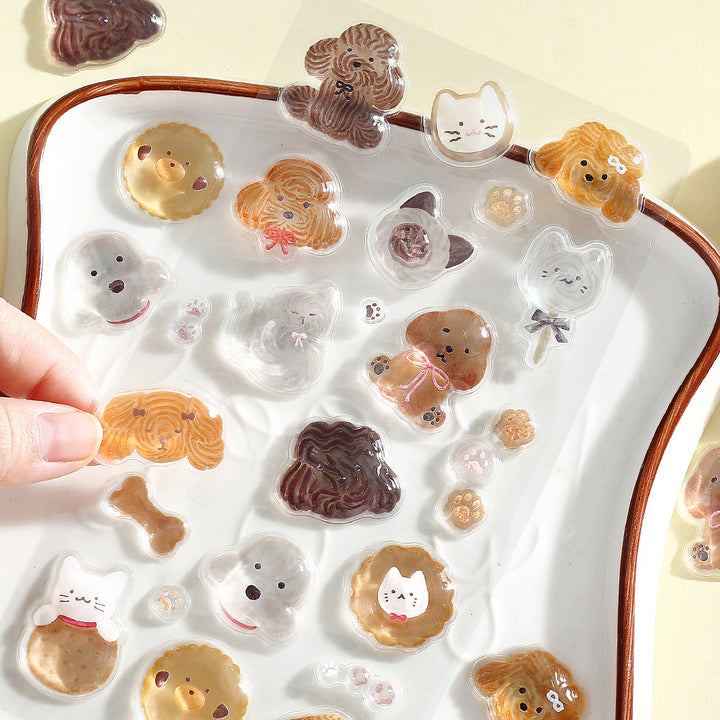 BGM Kyururun Seal: Fluffy Animals — side view