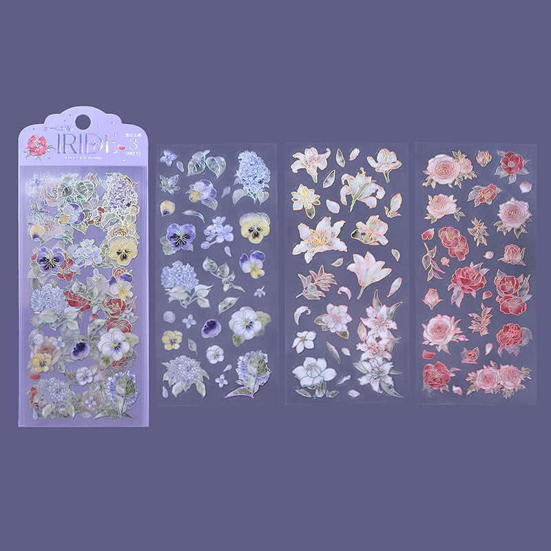 BGM Foil Stamping Iride Seal: Iride - Flowers Bloom — with packaging