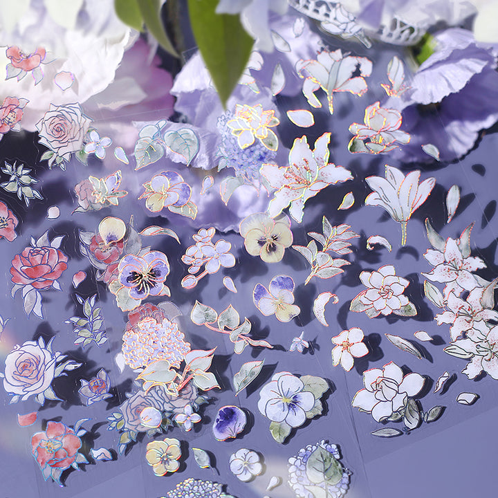 BGM Foil Stamping Iride Seal: Iride - Flowers Bloom — close-up