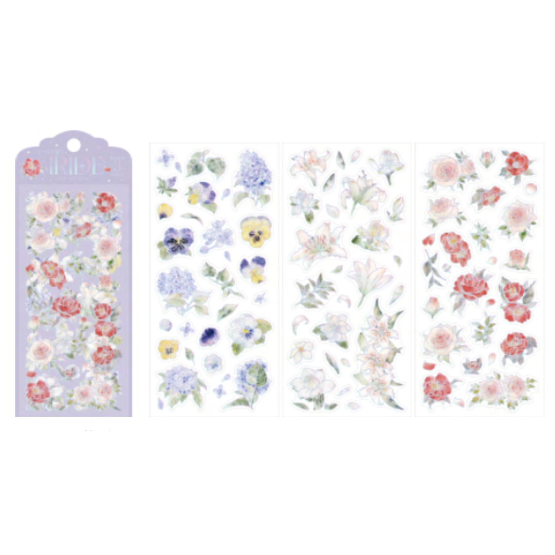 BGM Foil Stamping Iride Seal: Iride - Flowers Bloom — front view