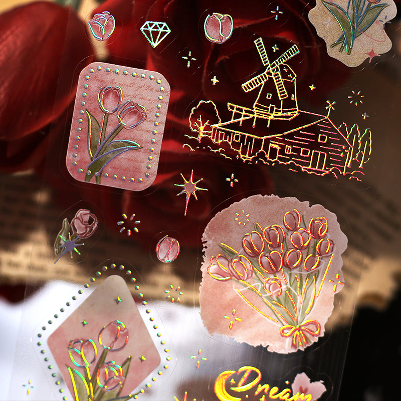 BGM Foil Stamping Iride Seal: Iride - Flower Language — with packaging