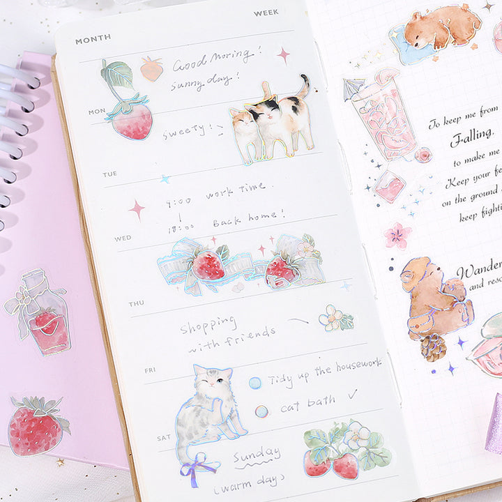 BGM Foil Stamping Iride Seal: Iride - Cat — angle view