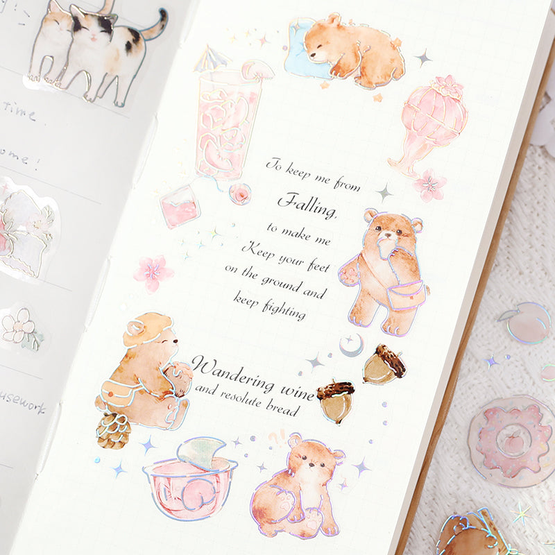 BGM Foil Stamping Iride Seal: Iride - Bear — angle view