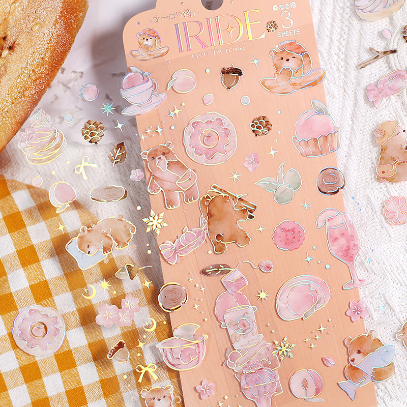 BGM Foil Stamping Iride Seal: Iride - Bear — close-up