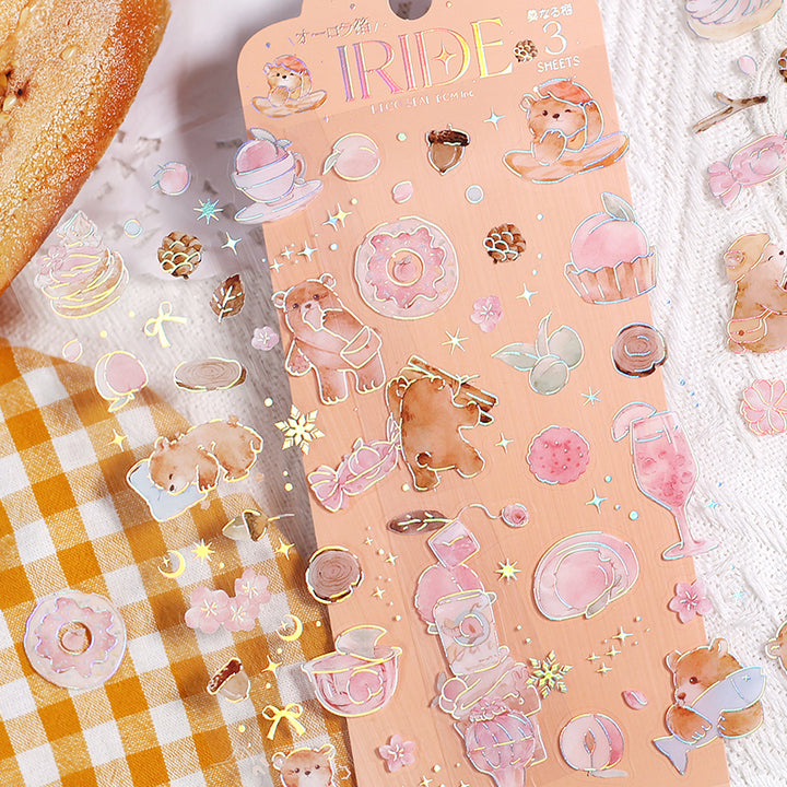 BGM Foil Stamping Iride Seal: Iride - Bear — close-up