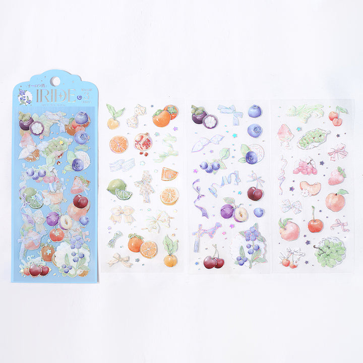BGM Foil Stamping Iride Seal: Iride - Fruit — with packaging