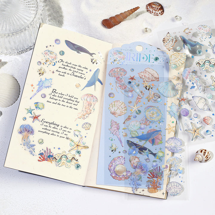 BGM Foil Stamping Iride Seal: Iride - Ocean — detail view