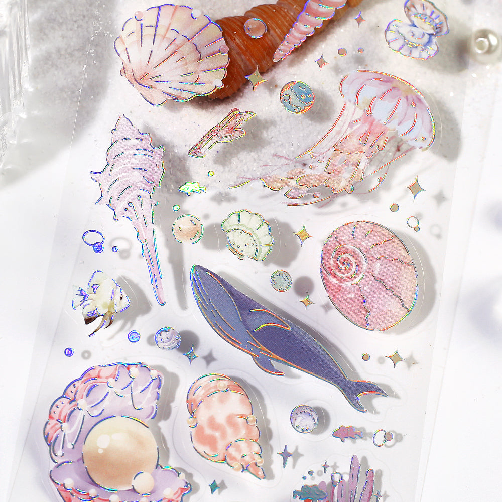 BGM Foil Stamping Iride Seal: Iride - Ocean — with packaging