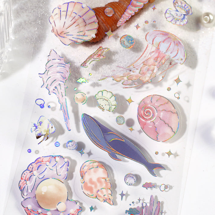 BGM Foil Stamping Iride Seal: Iride - Ocean — with packaging
