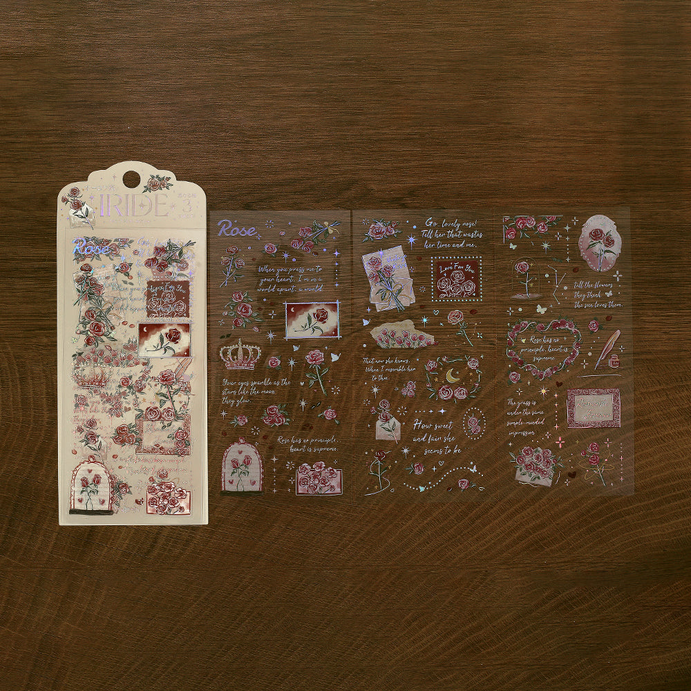 BGM Foil Stamping Iride Seal: Iride - Rose — with packaging