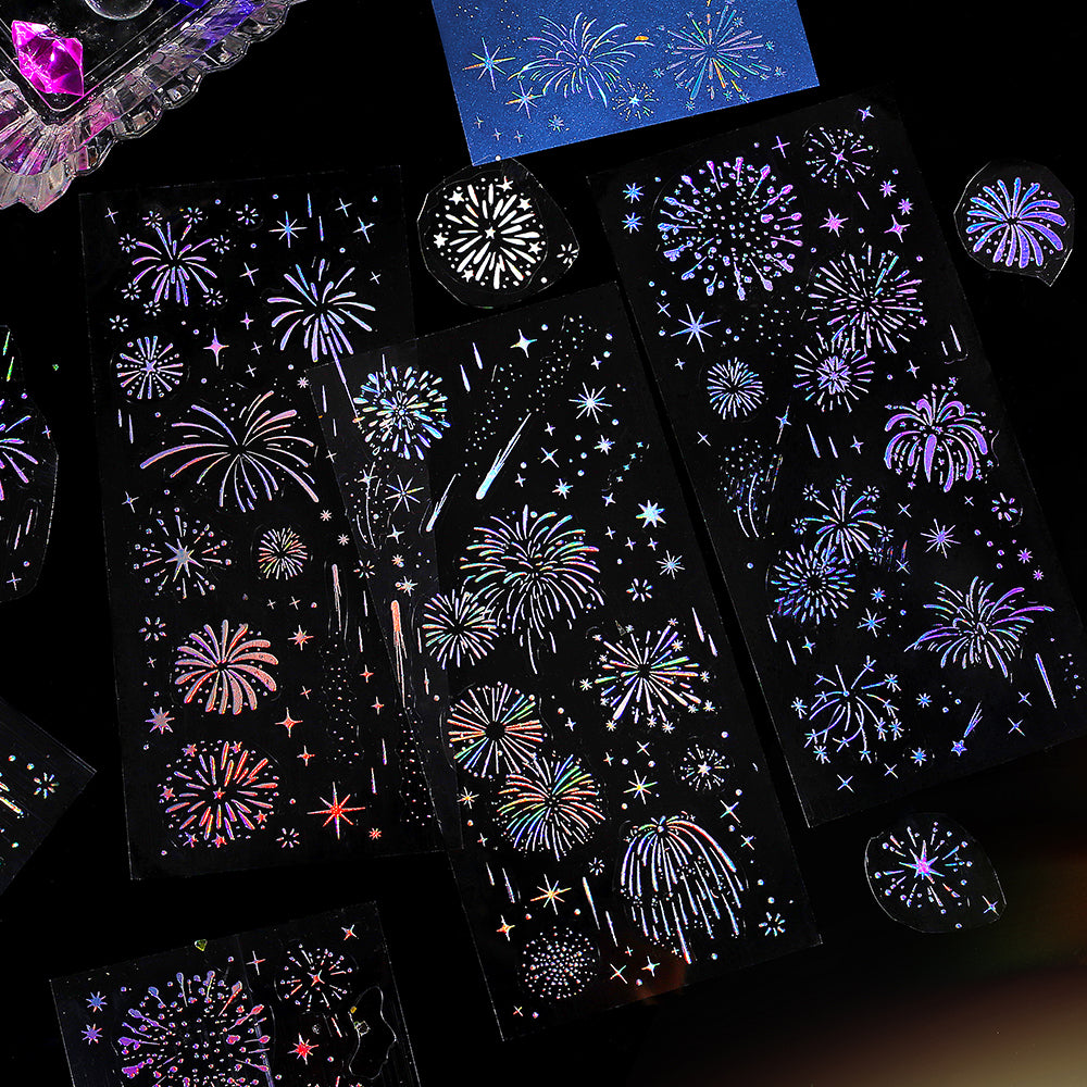 BGM Foil Stamping Iride Seal: Iride - Fireworks — side view