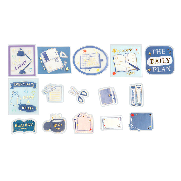BGM Tracing Paper Seal: Holiday Shopping - Bookstore — front view