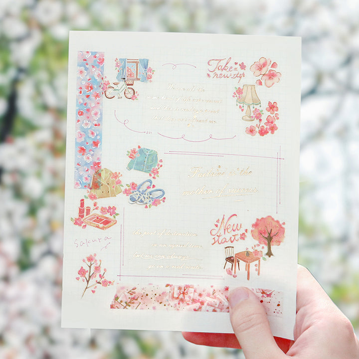 BGM Sakura New Life Limited Edition 2024 Flake Seal - Beginning — with packaging