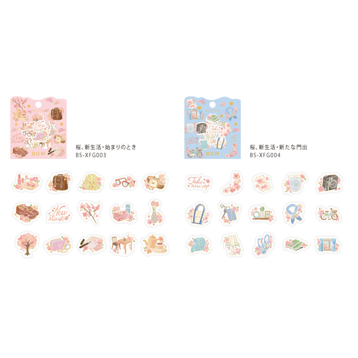 BGM Sakura New Life Limited Edition 2024 Flake Seal - New Start — angle view