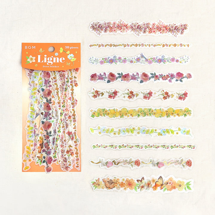 BGM Deco Sticker Ligne Seal: Ligne - Scent of Flowers — side view
