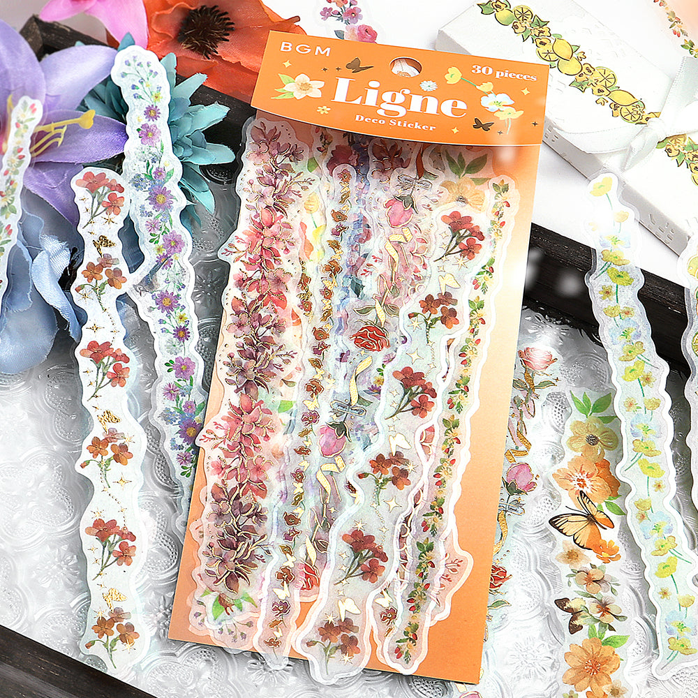 BGM Deco Sticker Ligne Seal: Ligne - Scent of Flowers — in use