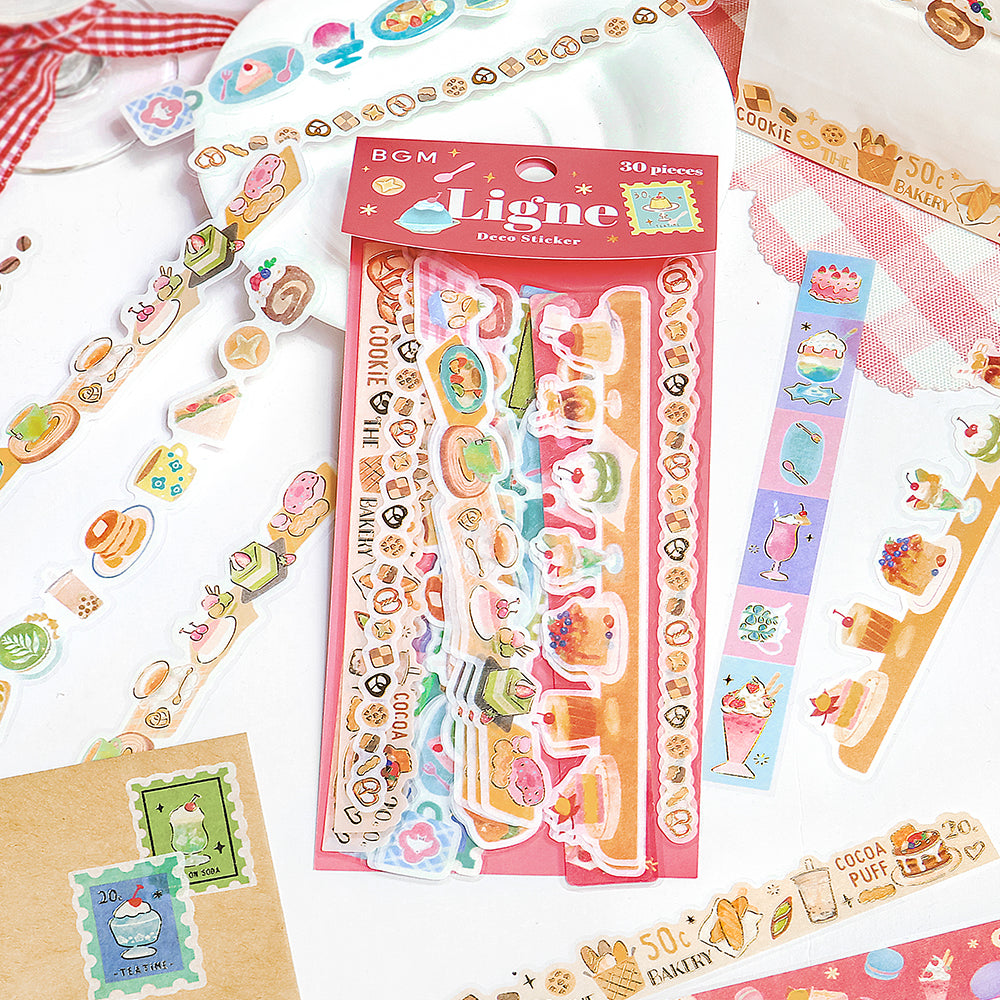 BGM Deco Sticker Ligne Seal: Ligne - Sweets Parlor — in use