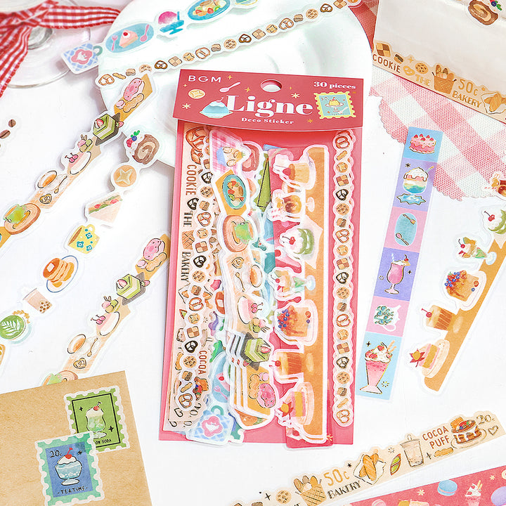 BGM Deco Sticker Ligne Seal: Ligne - Sweets Parlor — in use