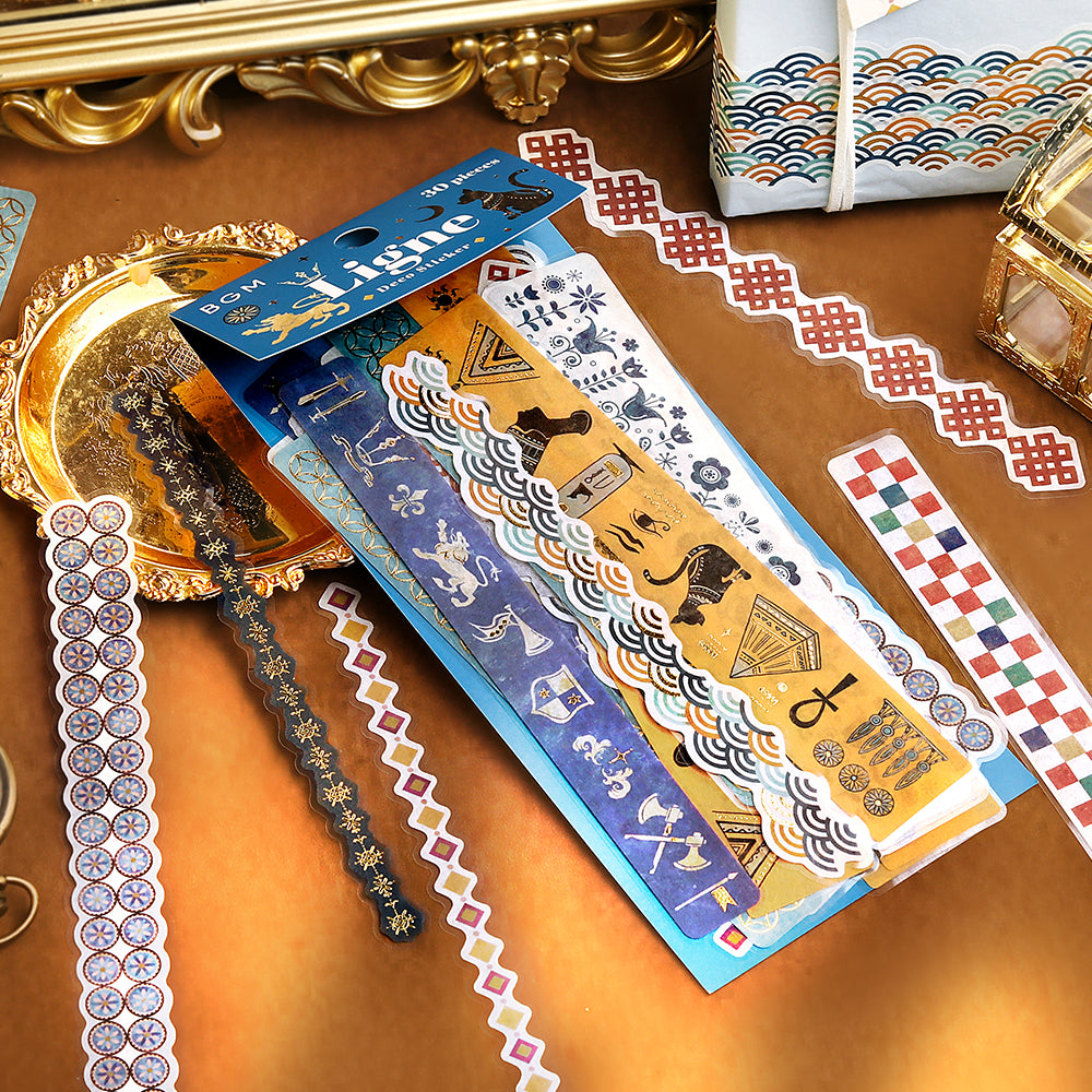 BGM Deco Sticker Ligne Seal: Ligne - Patterns of the World — in use