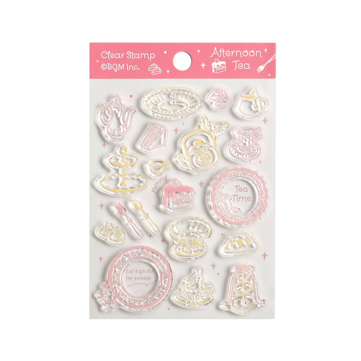 BGM Clear Stamp: Diary - Afternoon Tea Party — front view