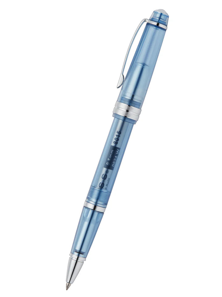 Cross Bailey Light™ Translucent Navy-Blue Resin Rollerball Pen — Cross rollerball pen — fluid gel ink writing instrument, at Cityluxe Singapore