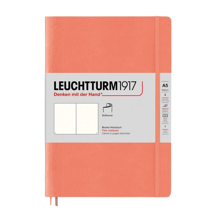Leuchtturm1917 A5 Medium Softcover Notebook - Plain / Bellini — ruling detail