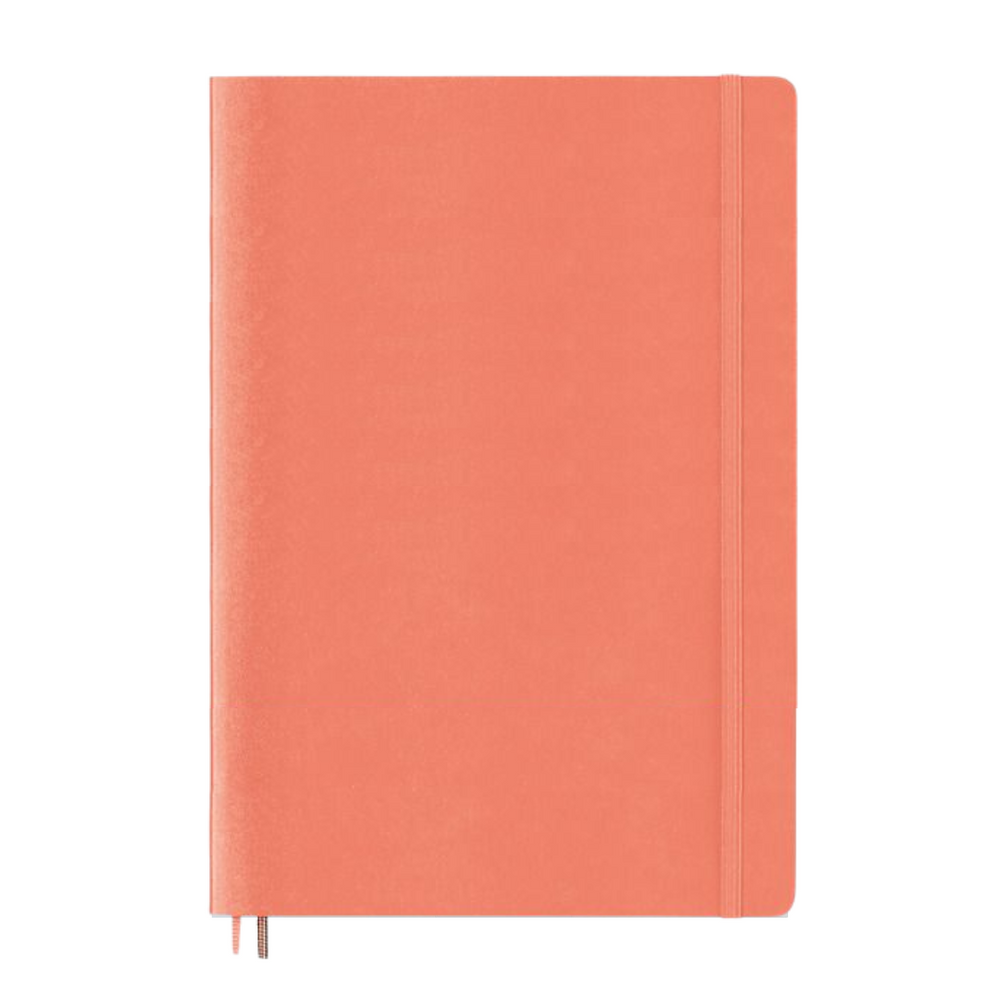 Leuchtturm1917 A5 Medium Softcover Notebook - Plain / Bellini — open spread