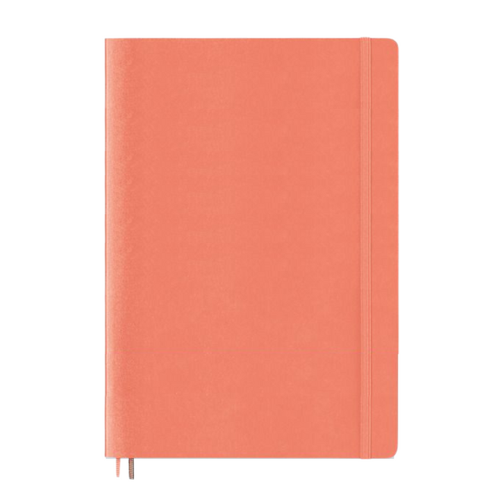 Leuchtturm1917 A5 Medium Softcover Notebook - Plain / Bellini — open spread