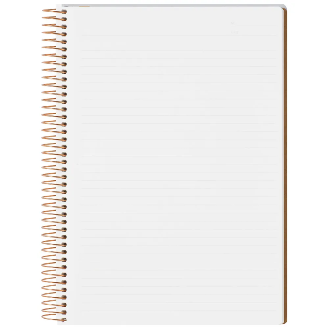 Maruman A5 Spiral Note BASIC 6.5mm 150 Sheet - Grey — side view