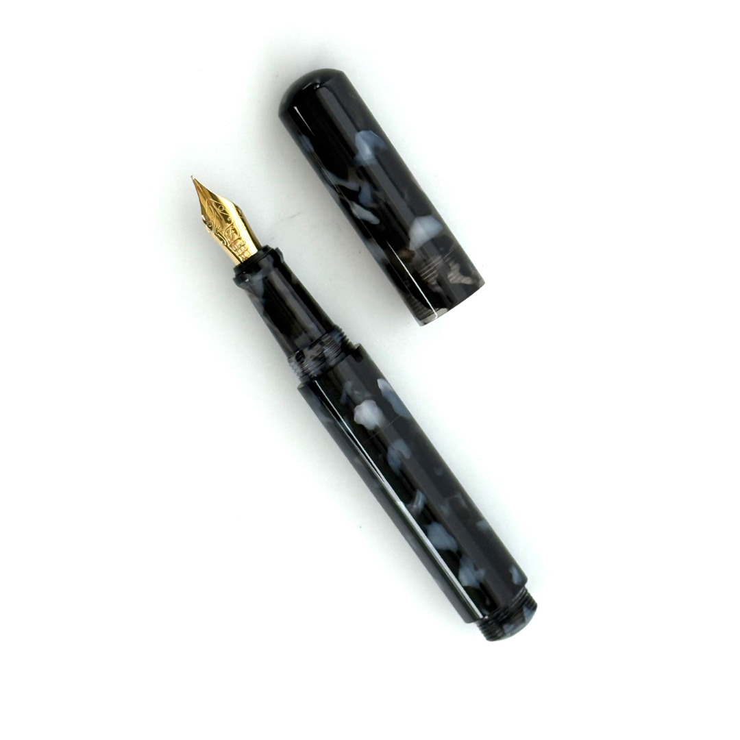 Onishi Hand Made POCKET Fountain Pen (NEW!) - Black — capped