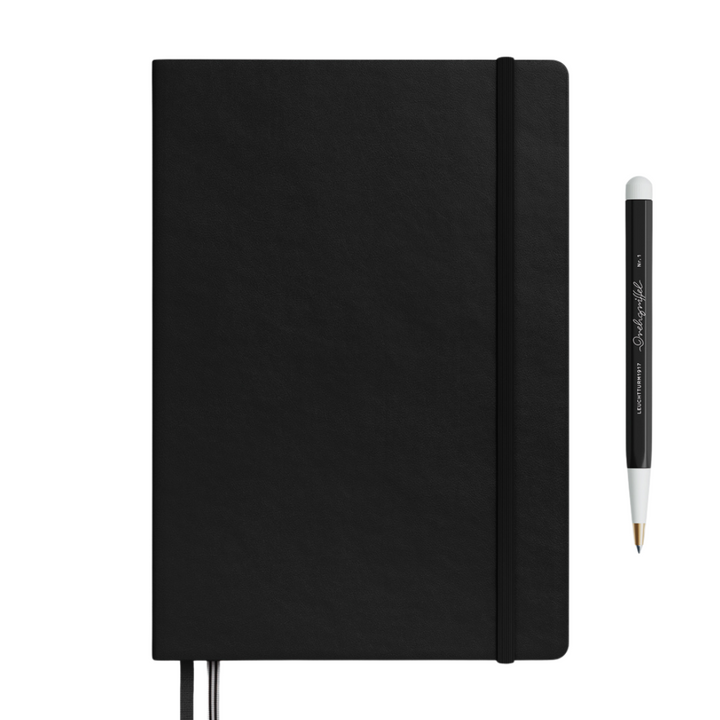 Leuchtturm1917 A5 Medium Hardcover Notebook (Thick, 411 Pages) in Ruled / Black — Leuchtturm1917 notebook — quality writing journal with premium paper, at Cityluxe Singapore stationery store