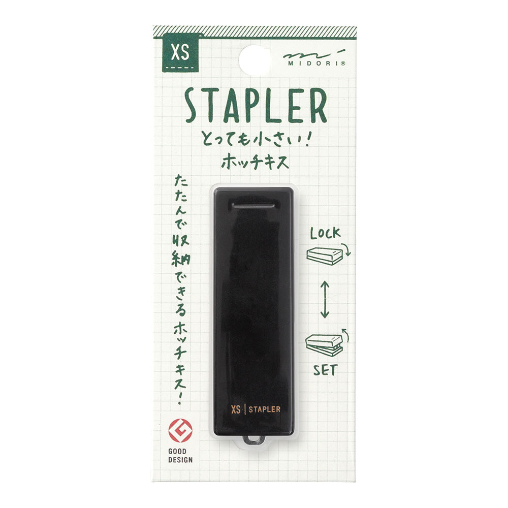 Midori XS Compact Stapler — in use