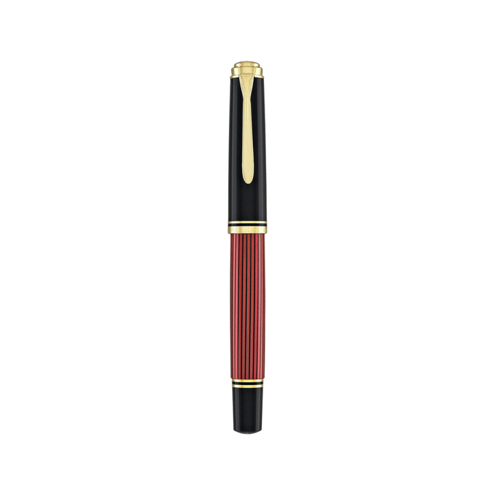 Pelikan Souveran M600 Fountain Pen - Black &amp; Red with Gold Trim (14K Gold) [Pre-Order] — with packaging