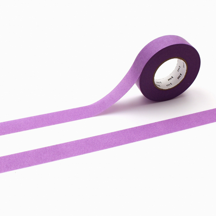 MT Ganshin Washi Tape - Blue-Purple — roll front
