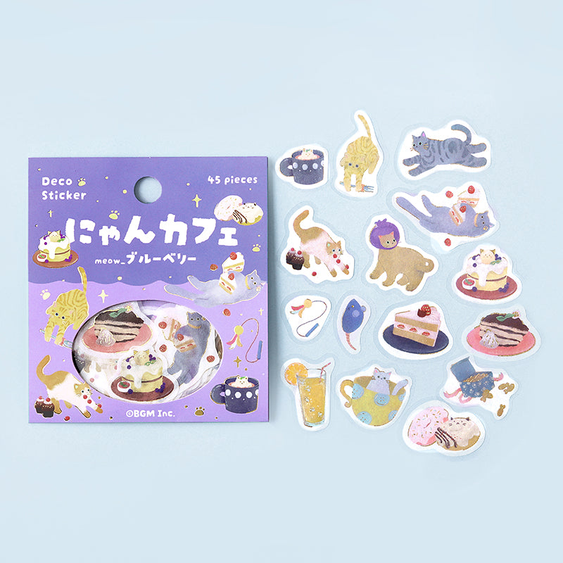 BGM Foil Stamping Flake Seal: Nyan Cafe - Blueberry — in use