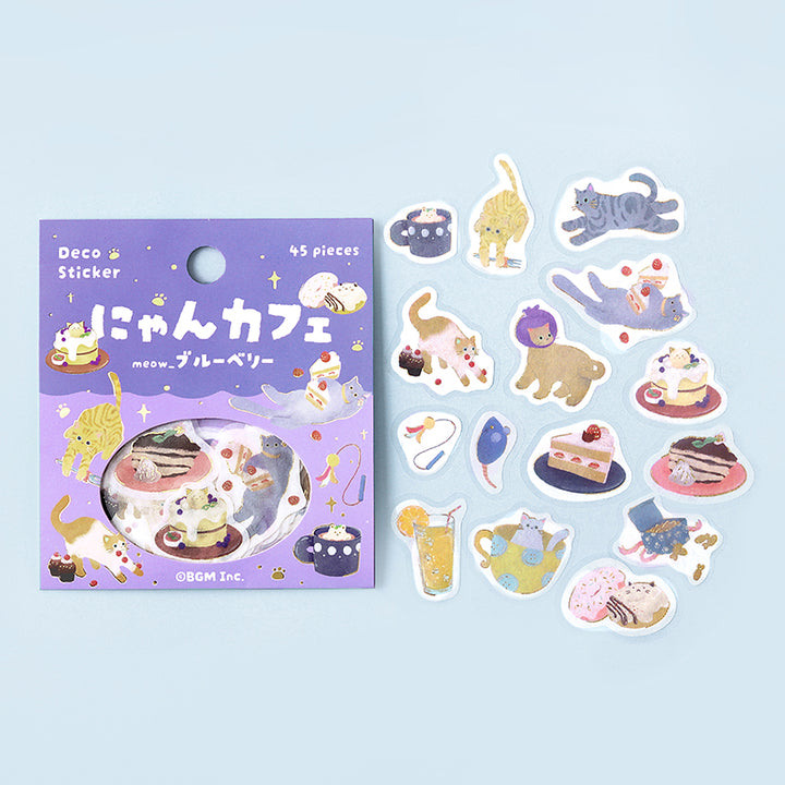 BGM Foil Stamping Flake Seal: Nyan Cafe - Blueberry — in use