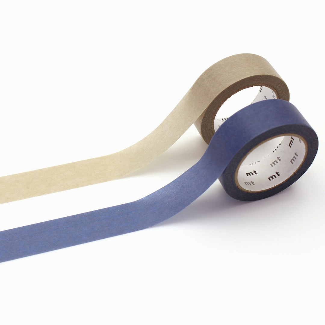 MT Upcycle Tape - Blue x Pastel Gray — roll front