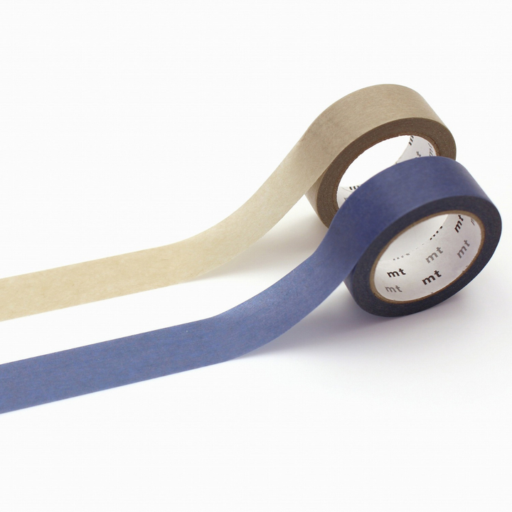 MT Upcycle Tape - Blue x Pastel Gray — roll front