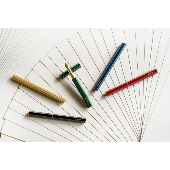 Ystudio Classic Revolve Fountain Pen Brass