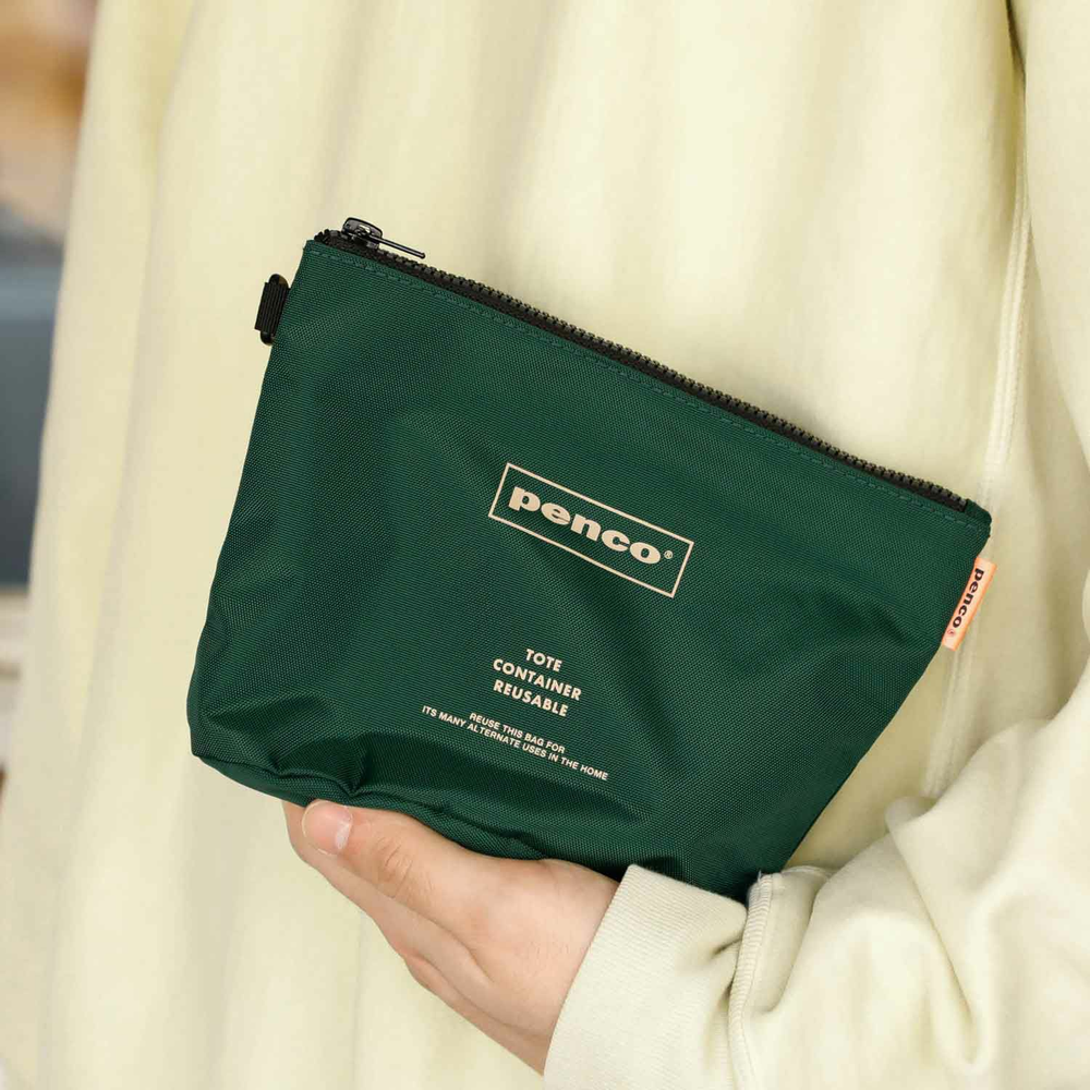 Penco Bucket Pouch - Orange — side view