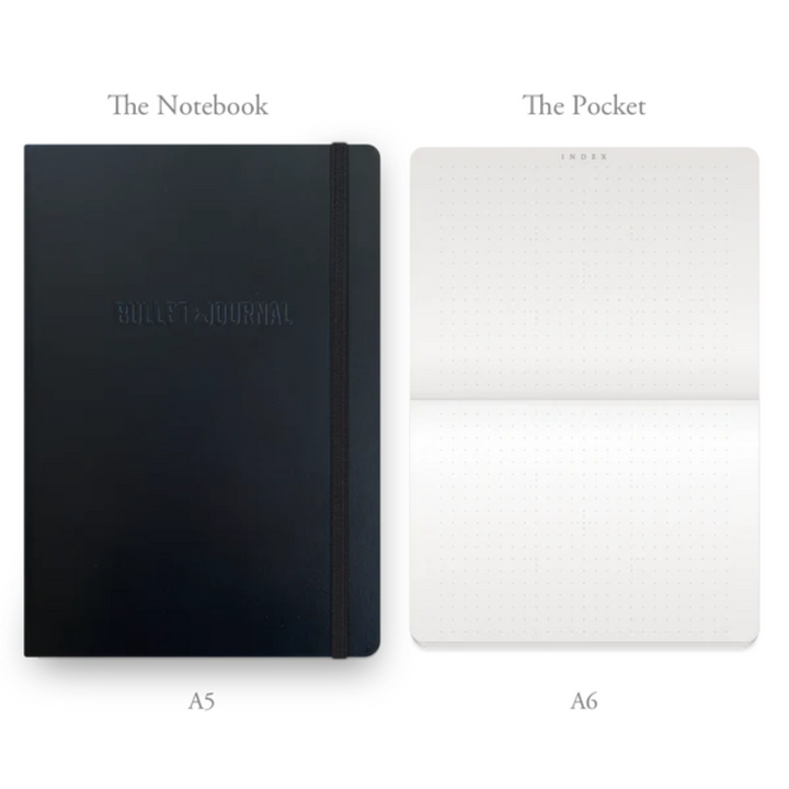Leuchtturm1917 Bullet Journal Pocket A6 Softcover Notebook - Dotted / Black — size comparison