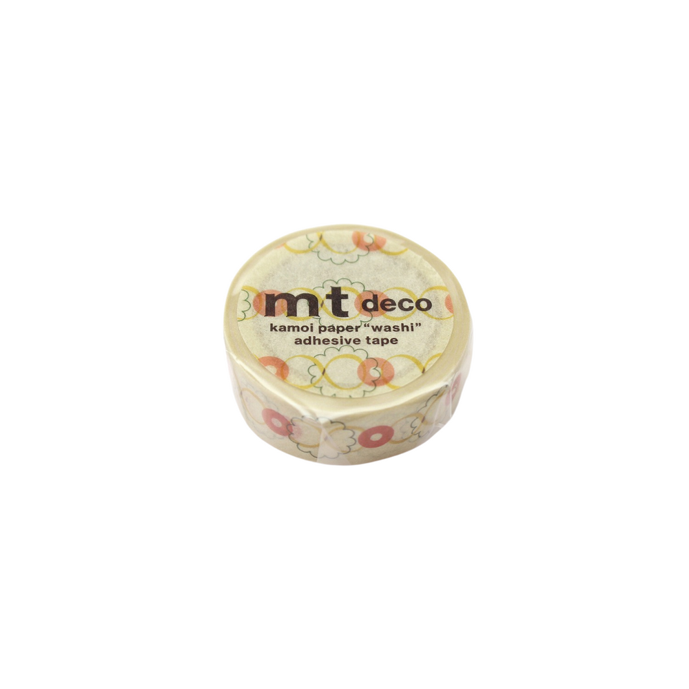 MT 1P Kamoi Retro Design Washi Tape - Button — pattern detail