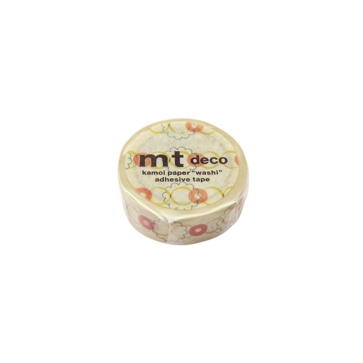 MT 1P Kamoi Retro Design Washi Tape - Button — pattern detail