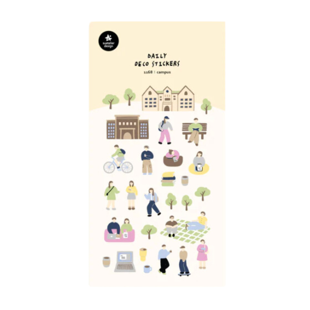 Suatelier Daily Deco Sticker - Campus — front view