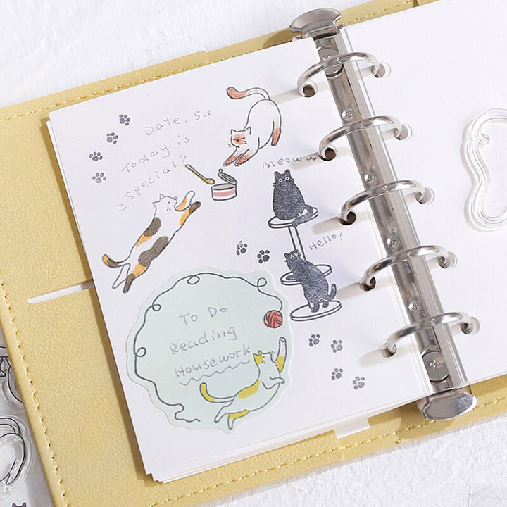 BGM Clear Stamp: Diary - Cat Diary — detail view