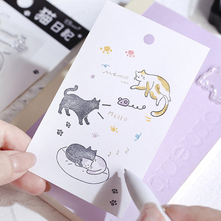 BGM Clear Stamp: Diary - Cat Diary — with packaging