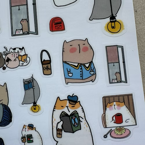 Catdoo Sticker - A Cat’s Quiet Life — side view