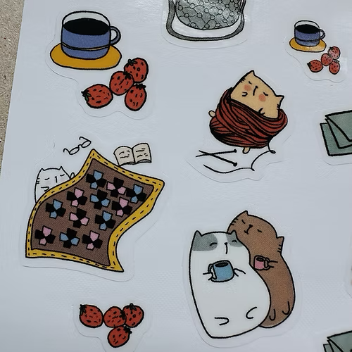 Catdoo Sticker - Cozy Moments — side view
