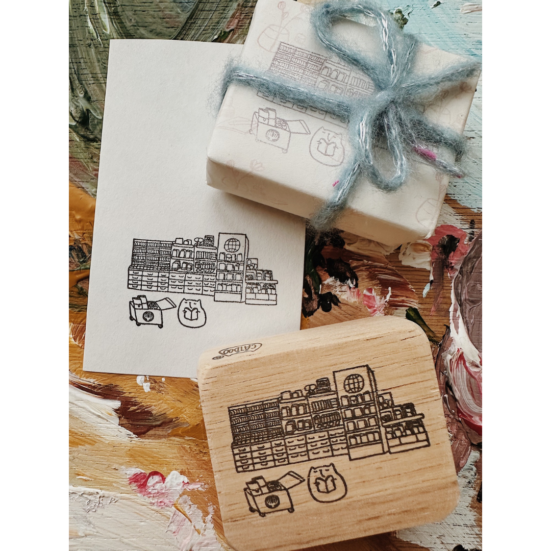 Catdoo x Cityluxe Stamps - Cat in Cityluxe — front view