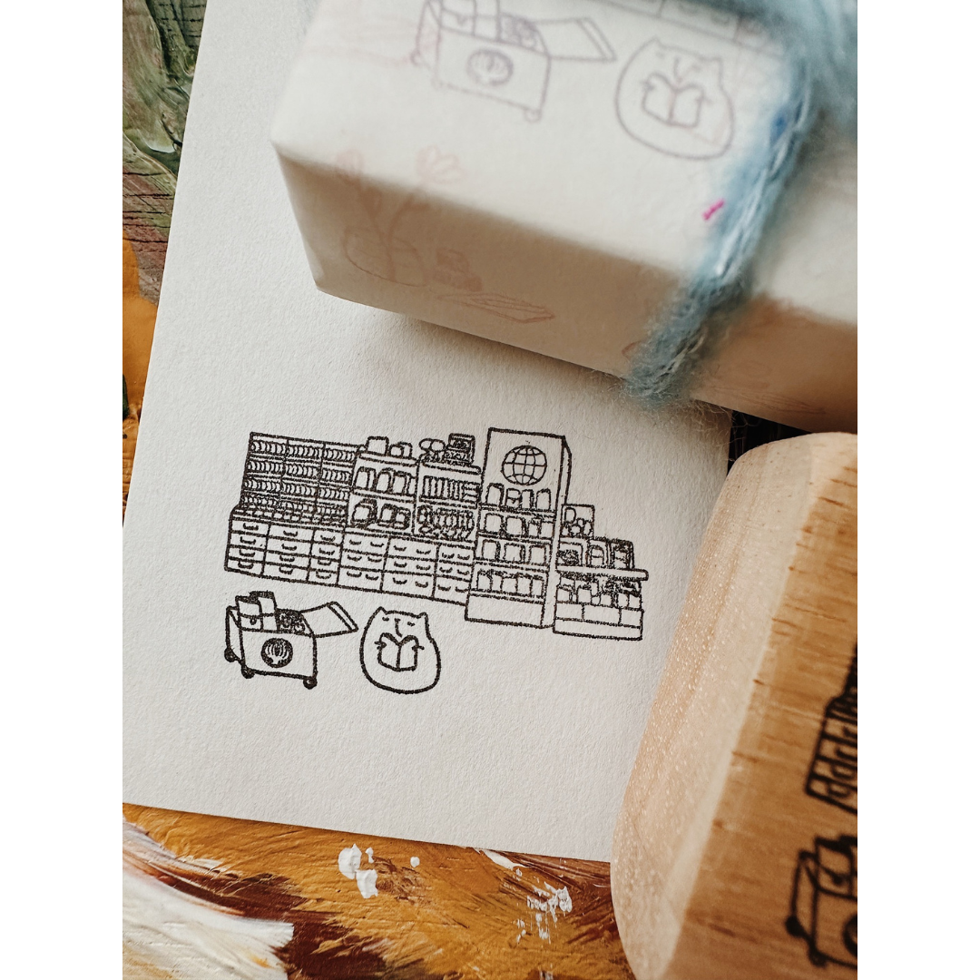 Catdoo x Cityluxe Stamps - Cat in Cityluxe — side view